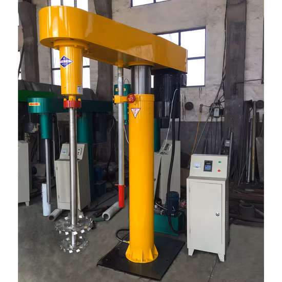 Hydraulic Lifting High Speed Paint Ink Mixing Machine Electric Liquid Paint Dispersion Mixer Machine