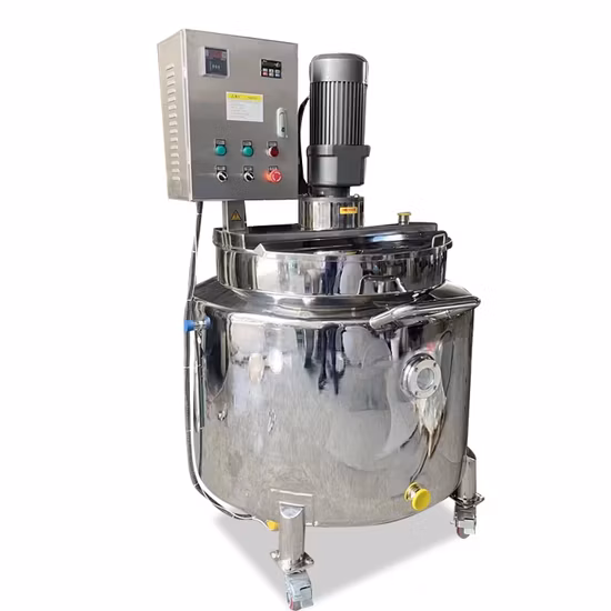 Danish Chemical Liquid Steam Heating 500L High-Speed Dispersion Mixing Tank