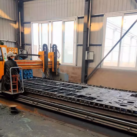 Heavy Duty Gantry CNC Plasma Cutting Machines Cutter with Two Heads for Plasma and Flame
